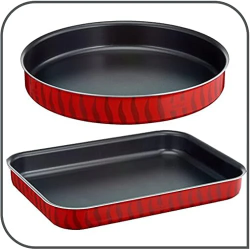 Tefal G6 Tempo Flame 14-Piece Non-Stick Aluminium Cookware Set – Complete Kitchen Set in Red, Made in France - Image 5
