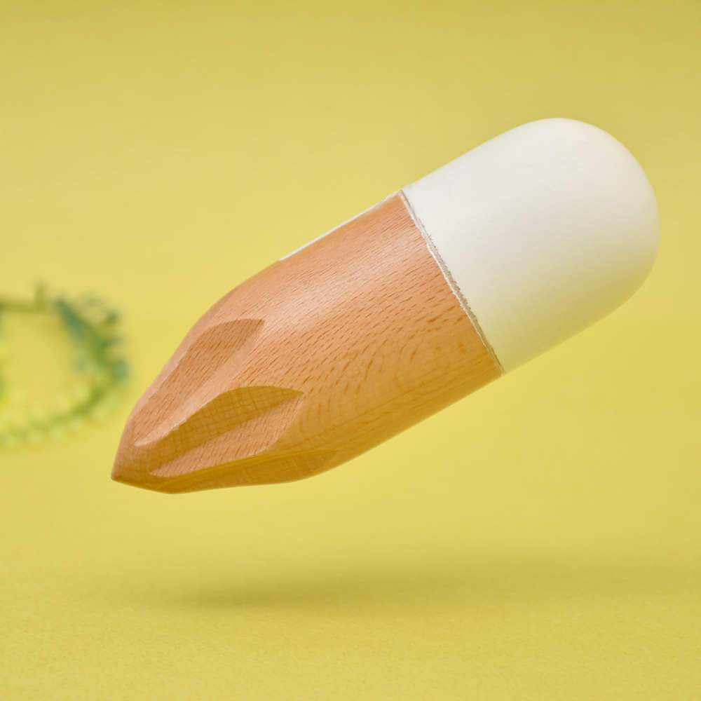 Tessie & Jessie Wooden Adorable Lemon Citrus Squeezer-13cmX5cm-White&Wooden - Image 2