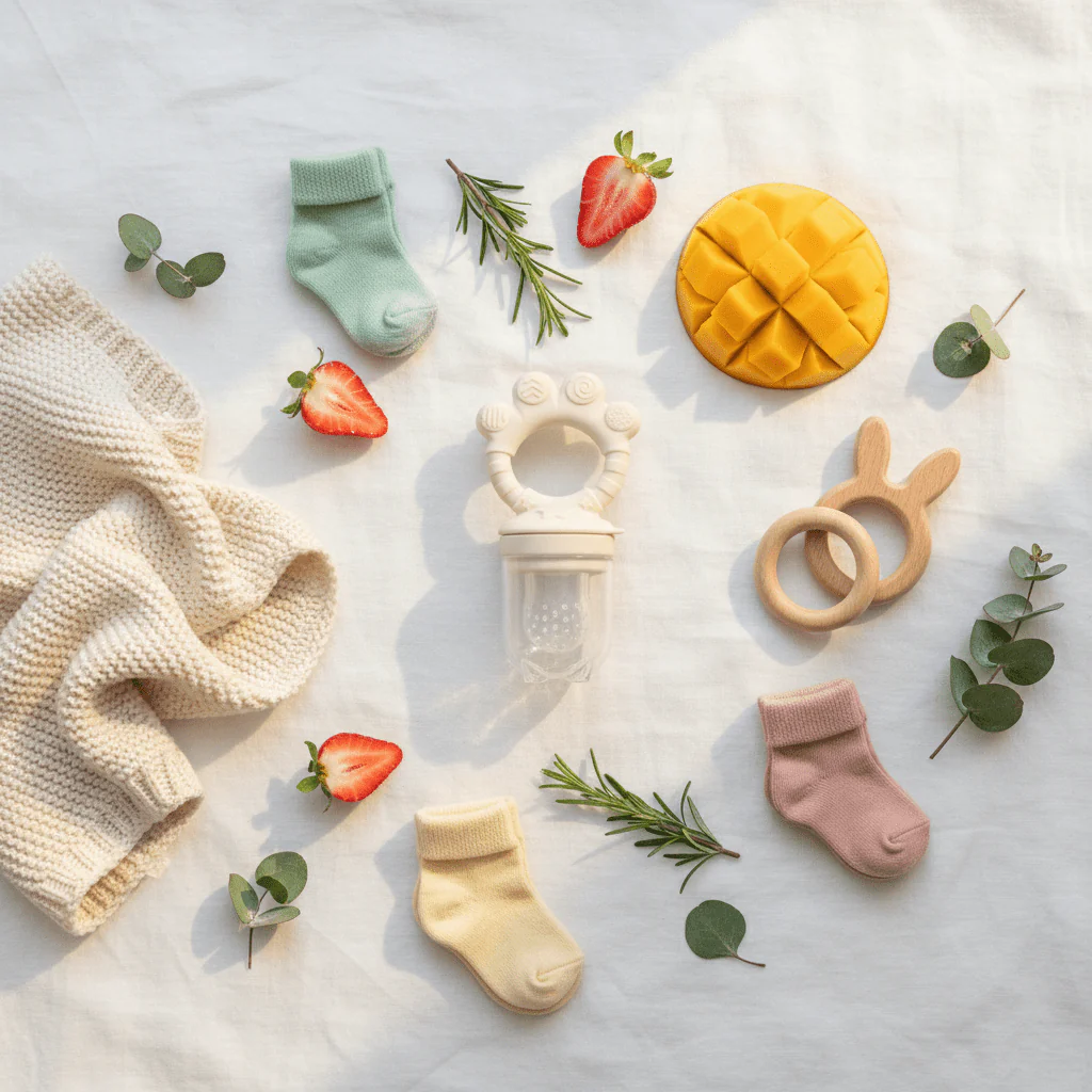 Turtees Baby Fruit Feeder with Teether Ring – BPA Free | 6+ Months - Image 3
