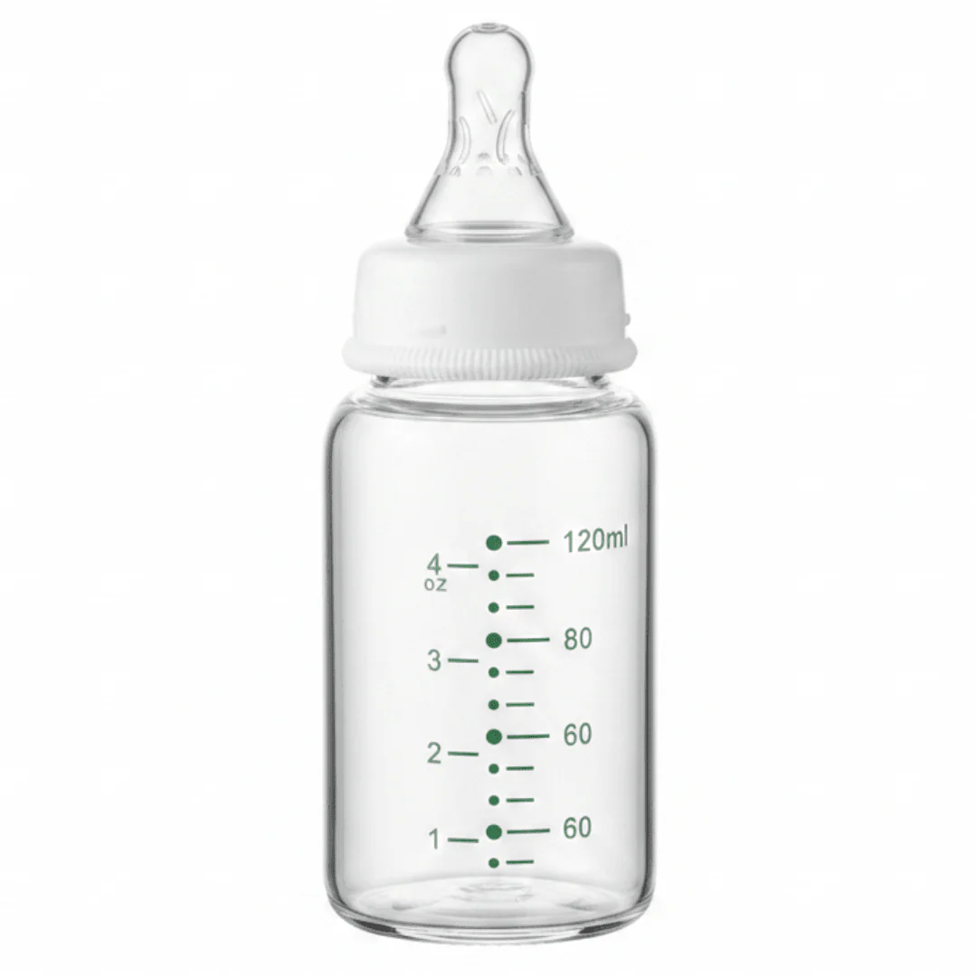 Turtees Kids Glass Feeding Bottle 120ml (4oz) - Image 2