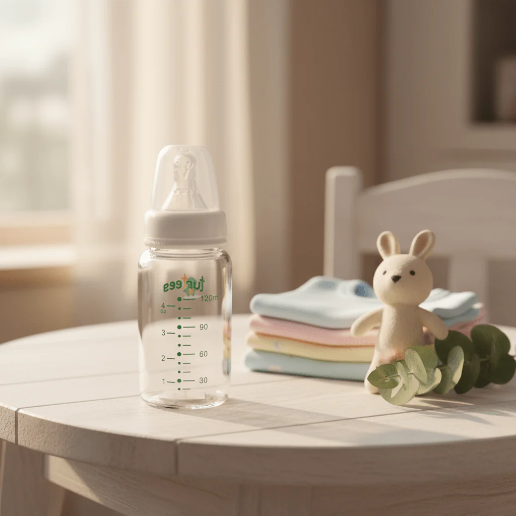 Turtees Kids Glass Feeding Bottle 120ml (4oz) - Image 3