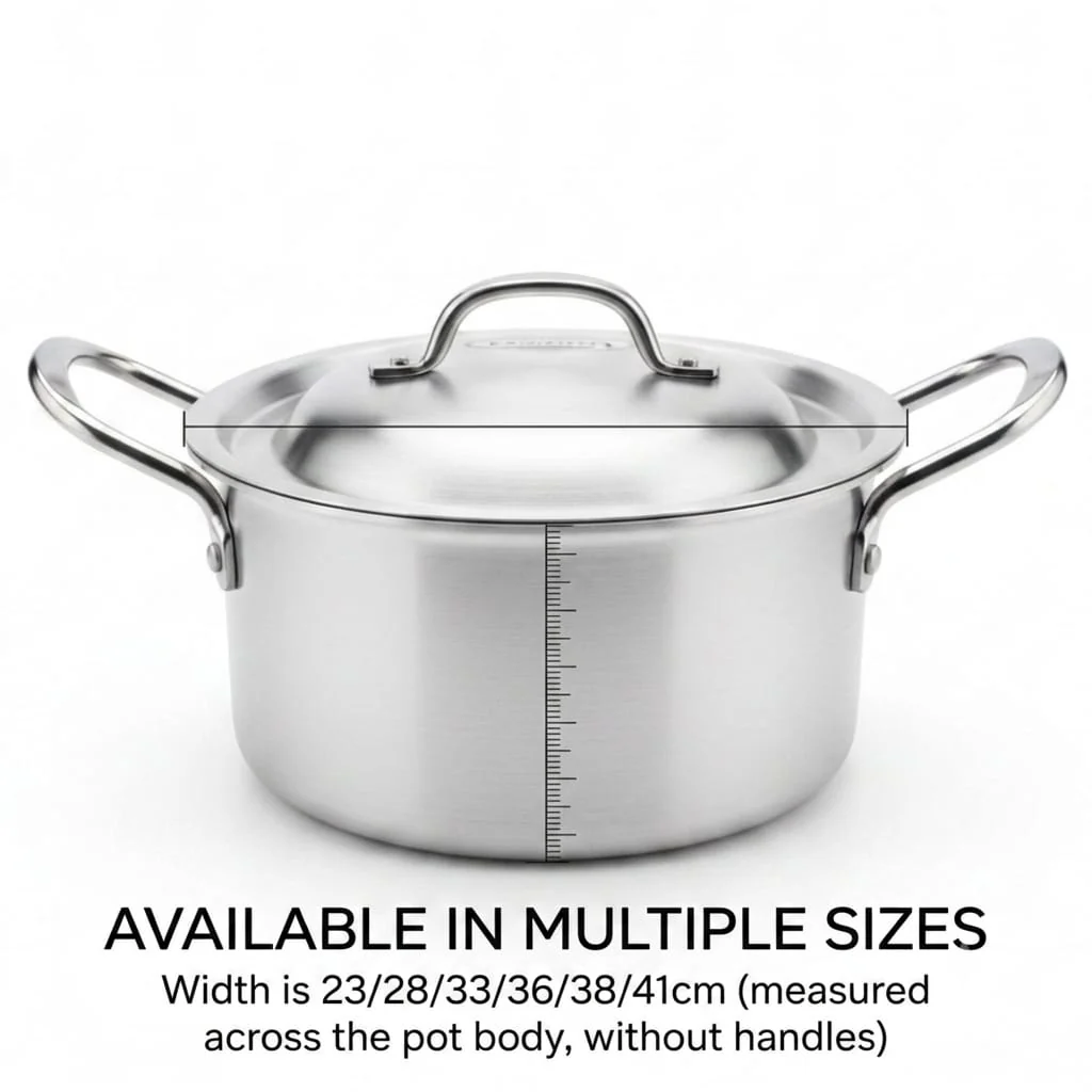 Ultimax Aluminium Casserole with Lid | 23/28/33/36/38/41 cm - Image 4