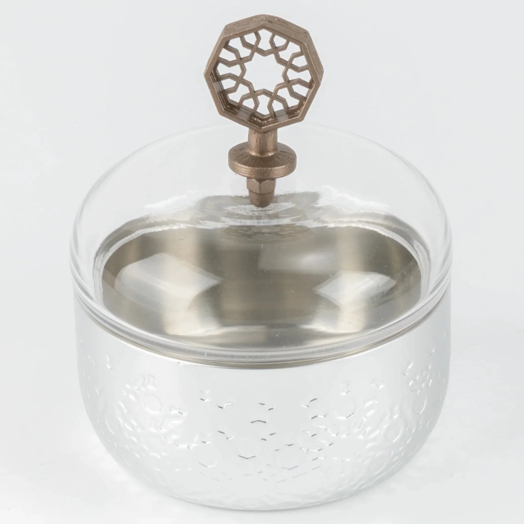 Otantik Nourhan 19-Piece Arabic Tea And Coffee Set - Matte Silver 150CC - Image 3