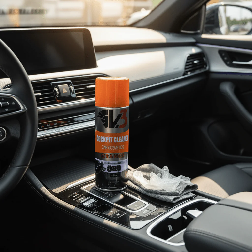 V3 Cocokpit Cleaner Car Cosmetics Orange-450ml - Image 2