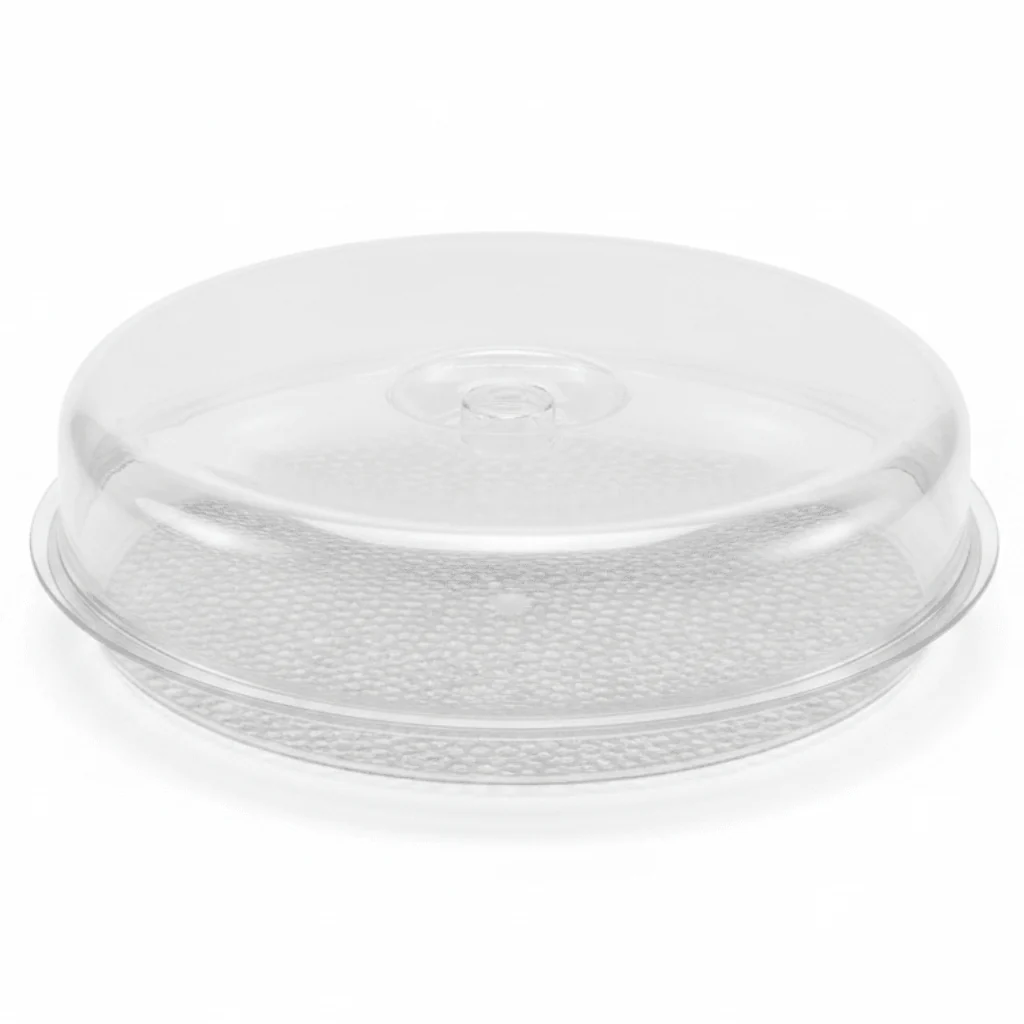 Vague Round Acrylic Candy Box with Lid | 28*28*7.9 cm