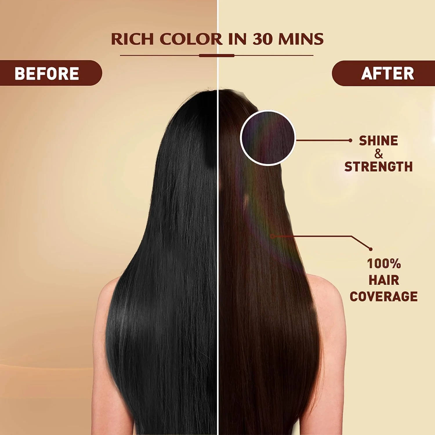 Vatika Naturals Vatika Oil FUSion Permanent Hair Color Crème, Medium Brown 4.0 - Image 7