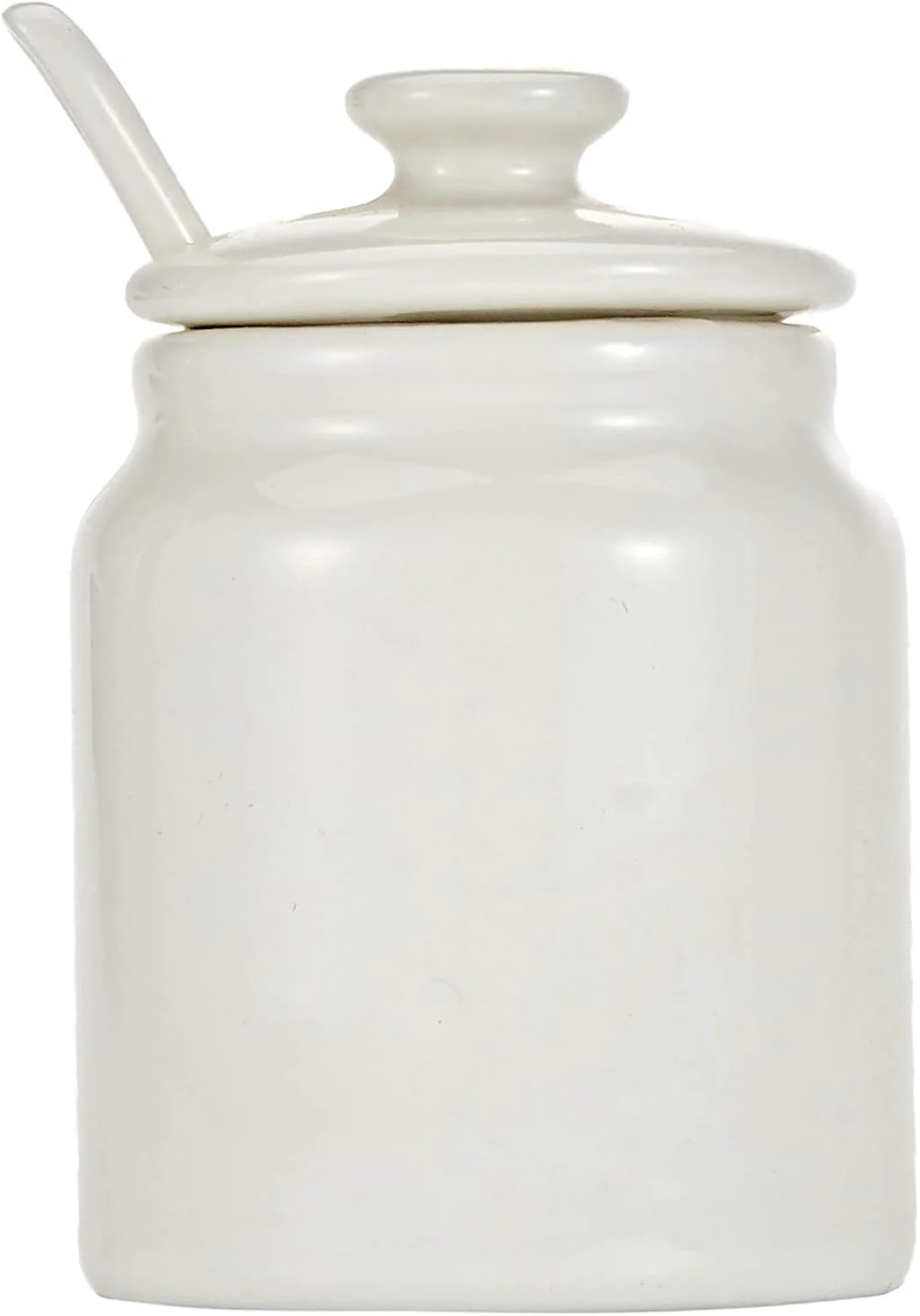 Symphony Elegant 3-Piece White Ceramic Condiment Pot Set - Image 2