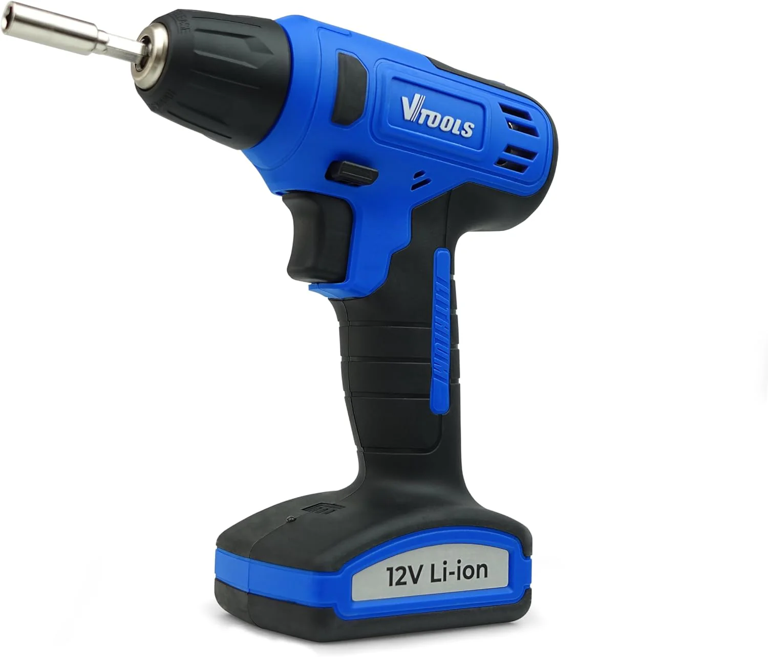 Vtools 12V Cordless Drill Driver With 13 Piece Bits Set, 850 RPM, with Built-In Lithium-Ion 1.5Ah Battery, 16NM Torque, 10mm Chuck for Efficient Drilling & Fastening, 2 Years Warranty, VT1216 - Image 5