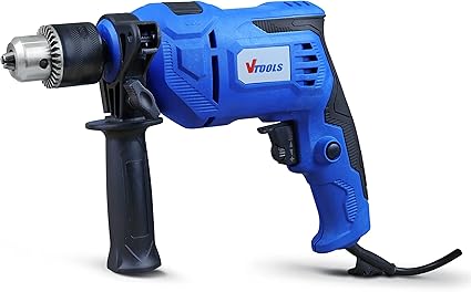 VTOOLS Impact Drill 650W with 360 Degree Rotating Side Handle, VT1206