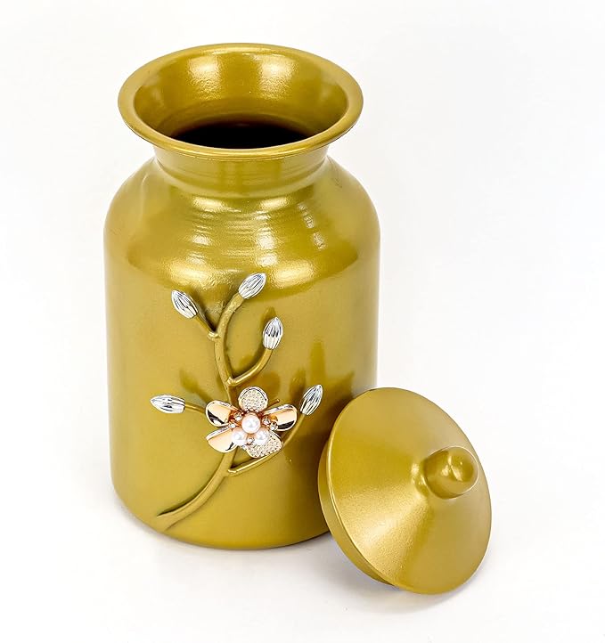 AKDC Cookie Jar, Candy Jar with Lid Dog Treat Jars Brown Sugar Keeper Containers Candy Flour Tea Rice Beans Snack Saver Rustic Cat Pet Dry Food Container Coffee Canister (12x20cm) - Image 2