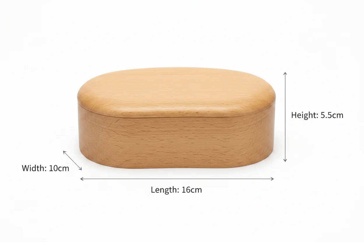 Wooden Storage Box with Lid - 16×10×5.5 cm - Image 5