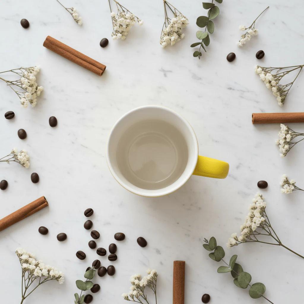 Yellow & White Ceramic Coffee Mug — 400ml | Matte Finish | Everyday Luxury - Image 4