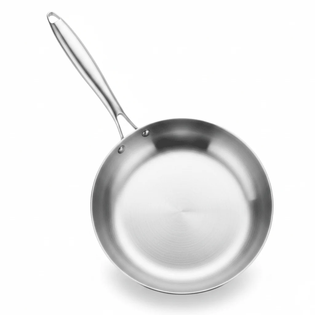 Yuniverse Stainless Steel Frying Pan ( 20/22/24/26/28 cm ) - Image 2