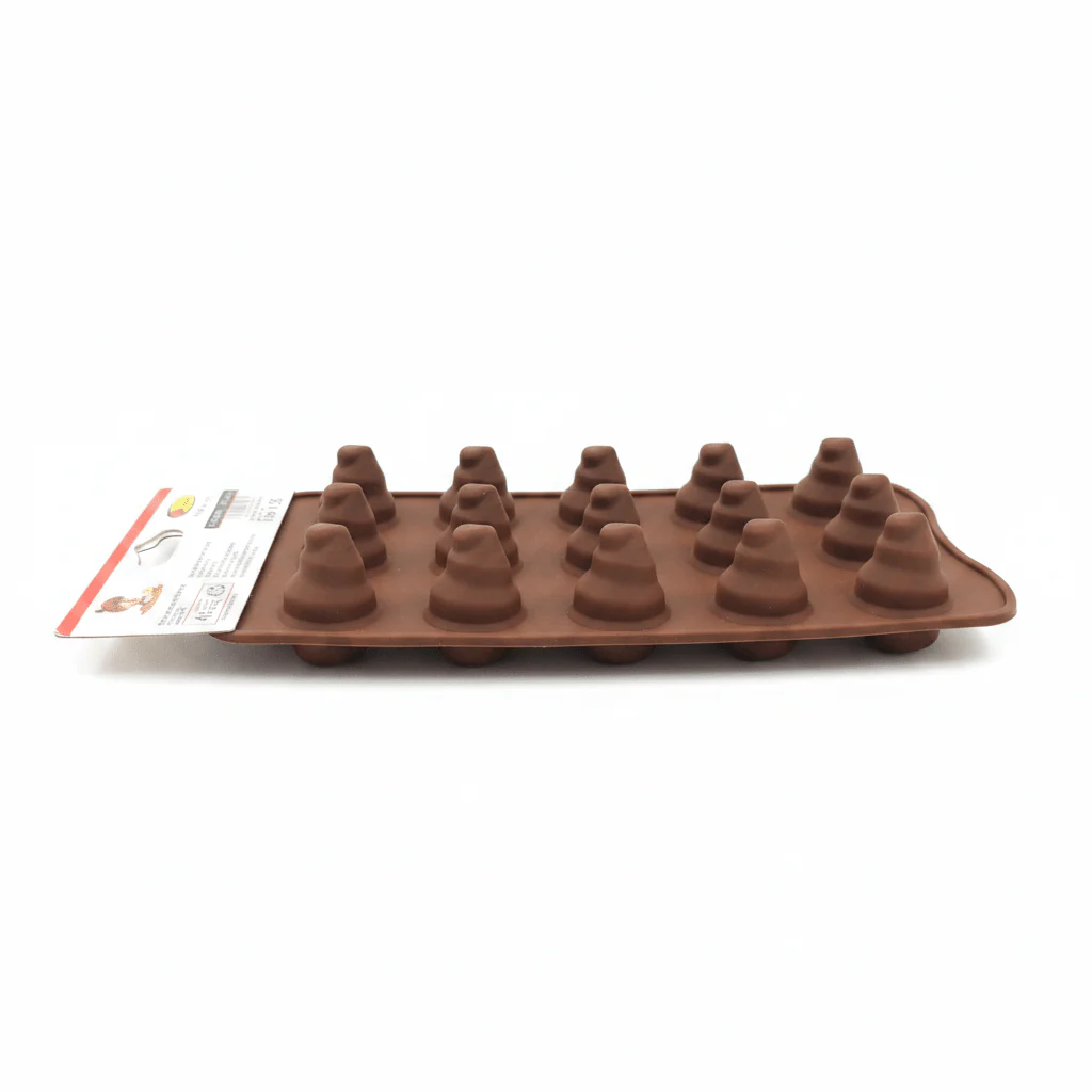 Yuniverse Silicone Witch Hat Mould – 20×11 cm – 15-Cavity Chocolate & Candy Mold