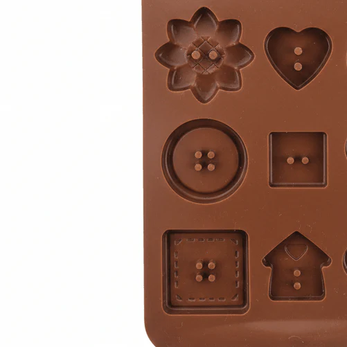 Yuniverse Silicone Chocolate & Candy Mould – 15 Cavity – Mixed Shapes – 20×11 cm - Image 2