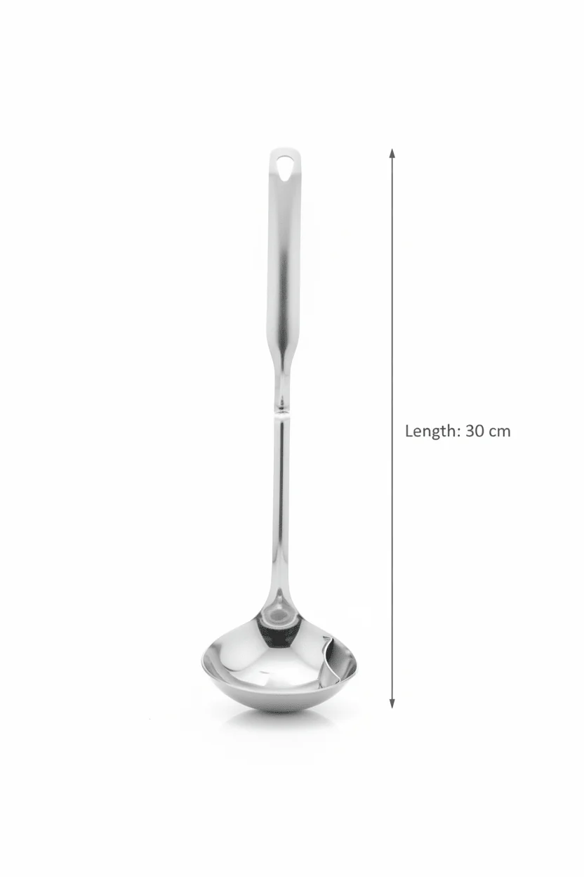 Zhongjing Stainless Steel Serving Ladle 30cm - Image 3