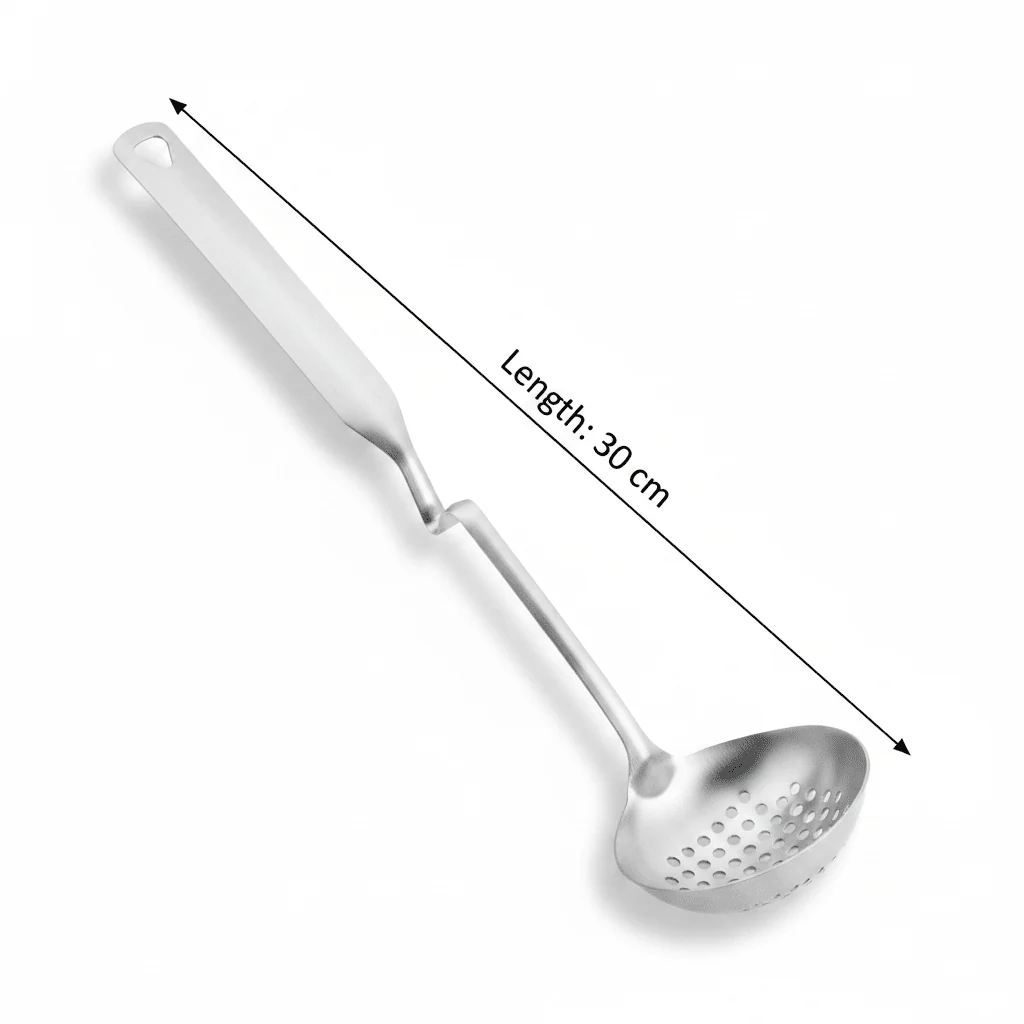 Zhongjing Stainless Steel Skimmer Ladle 30cm - Image 2